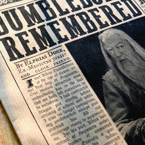 Detailed Wizard newspaper prop - 8 pages - Printable