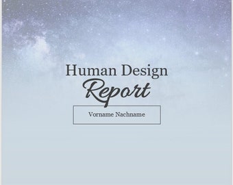 Human Design Report, Human Design schriftliche Analyse