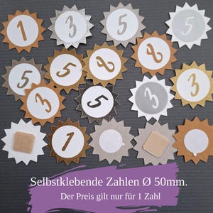Selbstklebende Zahlen für Geburtstagskrone, Einzelbutton, Zahlen-Buttons aus SnapPap, Geburtstagskrone, Kinder Krone