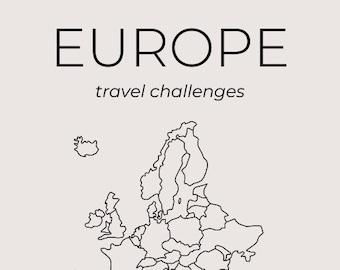 Europa Städte Sparchallenges / A6 / Budgetplan / Geld sparen / Budgetspiel / Budgetchallenge