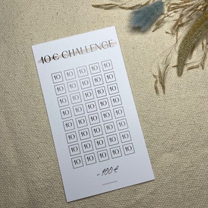 10 Euro savings challenge / A6 / budget plan / save money / budget game / budget challenge