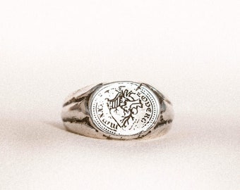 True North | Sterling Silver Ring | Unisex Rings | Handcrafted | Solid Ring | Salty Dagger