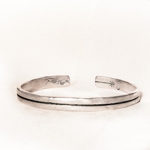 Blowing In The Wind Cuff | Man Cuff | Mens Bracelets | Handcrafted From Pure 925 Silver | Recycled Silver | Gift For Him