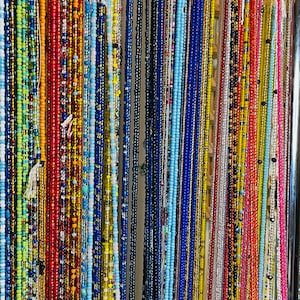 Wholesale African waist beads , belly chains, tie on waist beads, jewelry 50 inches long, African beauty, body adornment