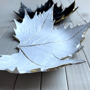 Decorative Tray | 20cm Leaf Tray | Clay Home Decor