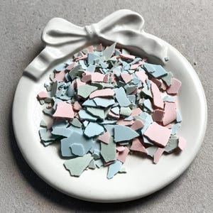 Jesmonite Pastel Terrazzo Chips | Terrazzo Colors for Jesmonite | Baby Blue, Green, Pink Terrazzo