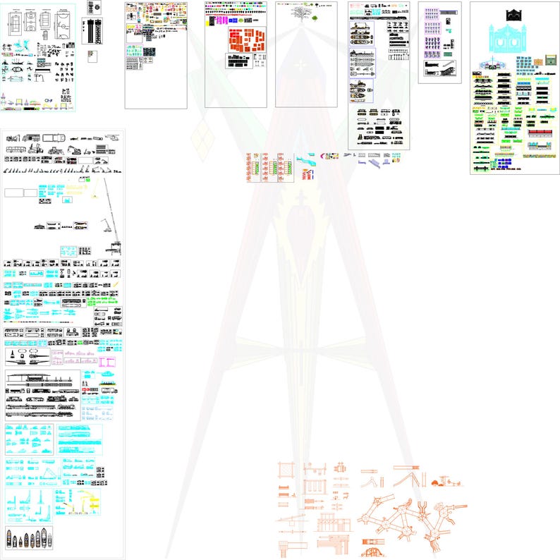 24,500+ Autocad Block 2D DWG Library: Architecture, Furniture ...