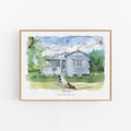 Custom Hand-Painted House Painting, New Home Housewarming Gift From Photo, Wedding Venue drawing, First Home Gift, Realtor Closing Gift product logo