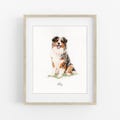 Handpainted Pet Portrait, Mini Watercolor Pet Portrait, Custom Dog Painting From Photo, Cute Dog Keepsake, Dog Remembrance Gift product logo