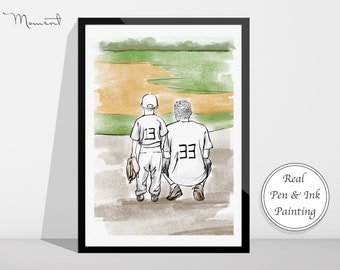 Personalized Portraits, Watercolour Line People Portrait, Pen and Ink Drawing, Gifts For The Couple, Family, Friends & More