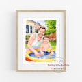 Custom Portrait for Dad and Mom, Watercolor Painting From Photo, Father's Day Gift, Gift from daughter, Father and bride Portrait product logo