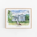 Custom Hand-Painted House Painting, New Home Housewarming Gift From Photo, Wedding Venue drawing, First Home Gift, Realtor Closing Gift