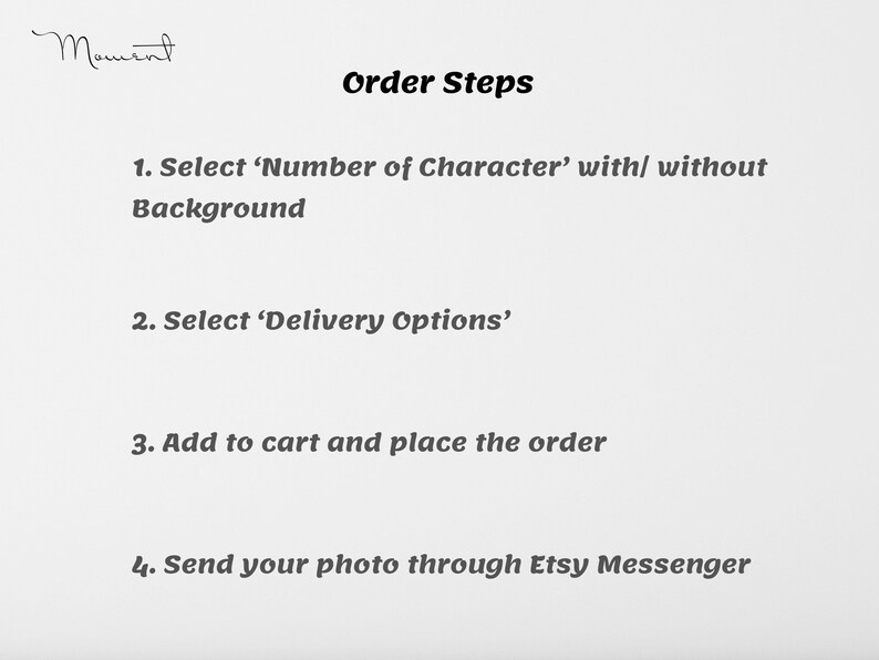 Order steps