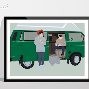 Car Drawing, Custom Car Portrait, Personalised Car Photo, Faceless Portrait, Custom Car Illustration, Gift for car Lovers/Guy