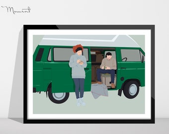 Car Drawing, Custom Car Portrait, Personalised Car Photo, Faceless Portrait, Custom Car Illustration, Gift for car Lovers/Guy