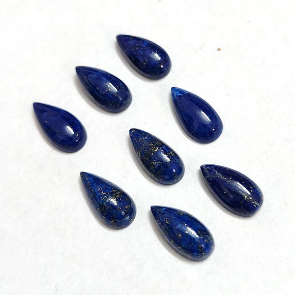 100% Natural Blue LAPIS LAZULI Pear Cabochon Gemstone 104.65 CT 32x49x6