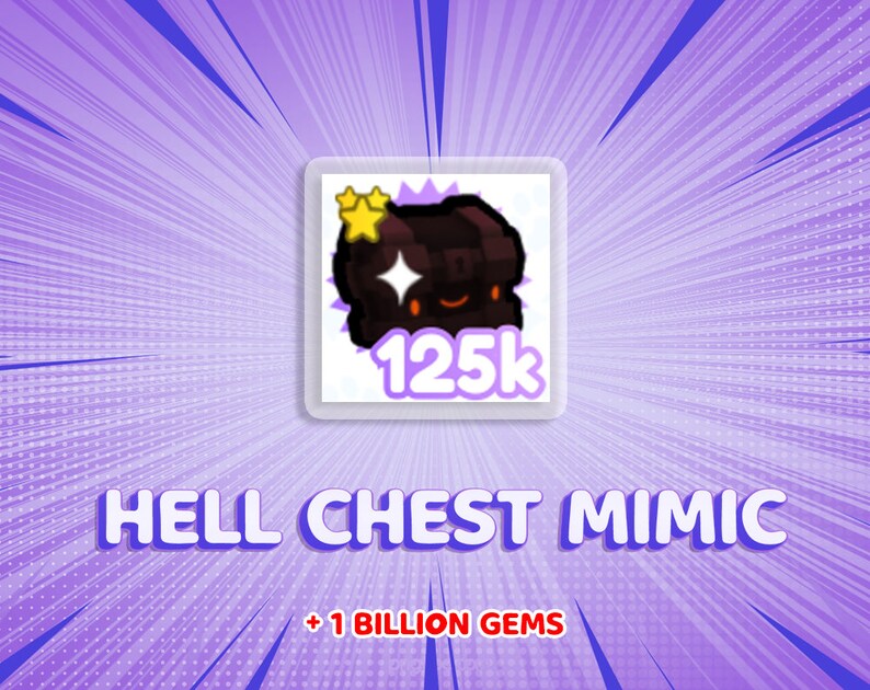 Pet Simulator X Hell Chest Mimic Tier 1 Exclusive Pet Etsy Australia