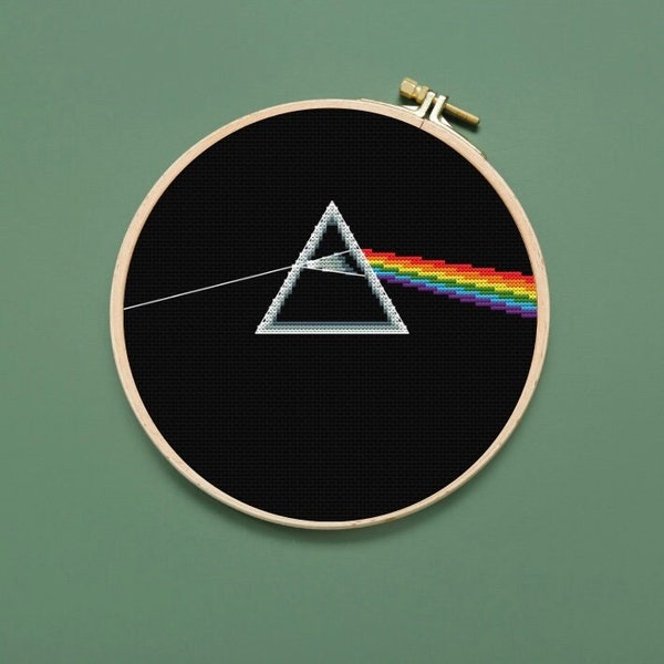 Pink Floyd Cross Stitch Pattern, Embroidery Pattern