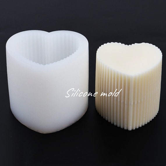 Fish Scale Pattern Candle Mold Cylinder Candle Wax Melt Silicone Molds DIY  Decorated Resin Gypsum Craft Mould 3D Silicone Mold for Candle Making