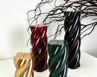 Candle mold,Spiral twisted column Candle mould,for making home decor