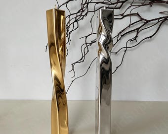 Candle mold,Square spiral twisted column Candle mould,for making home decor