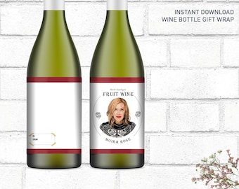 Ört Ertlinger vinetikett | Moira Rose, Schitt's Creek vinetikett | Moira Wine Label, Schitt's Creek Gift, Digital Wine Label