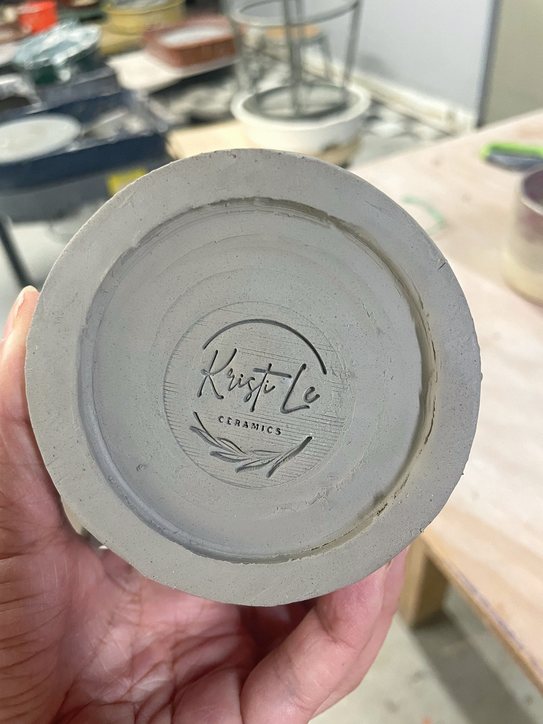 Pottery Stamp, Ceramics Stamp, Logo Stamp, Personalized Pottery Stamp, Custom Stamp, Clay Stamp