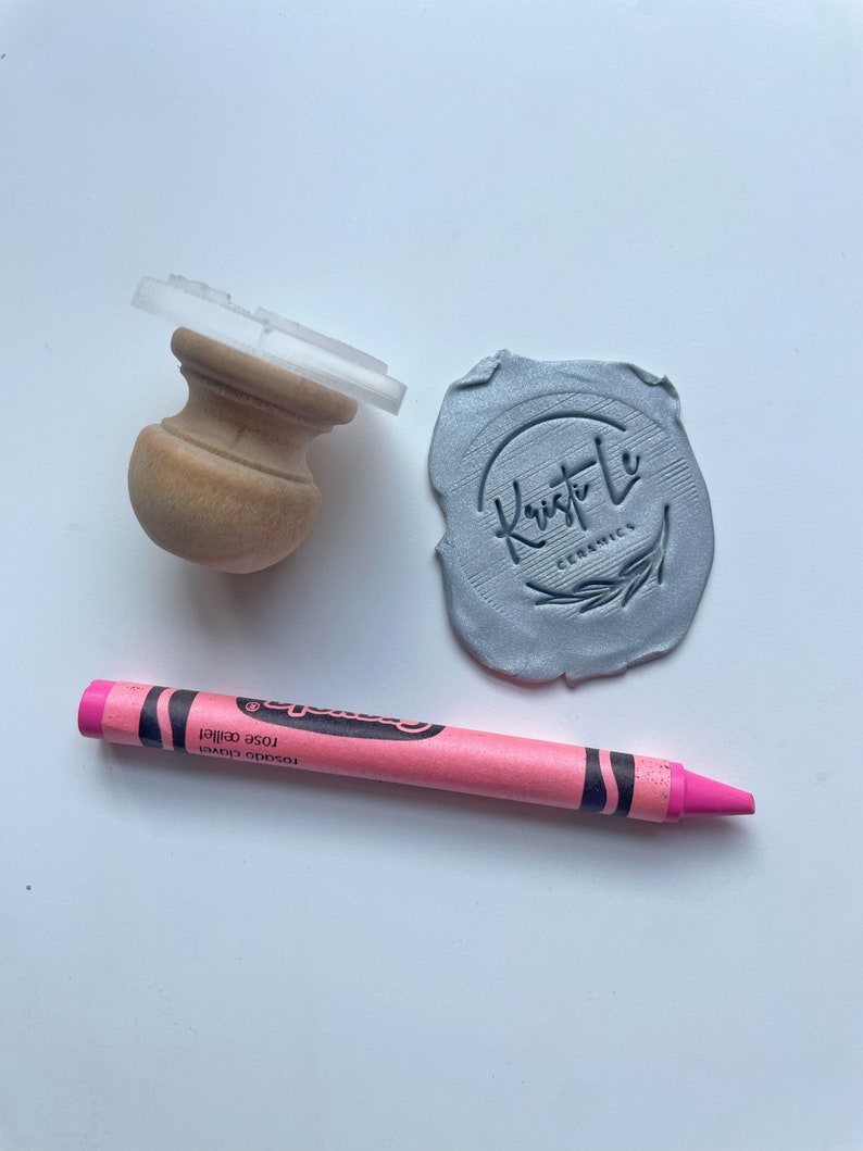 Pottery Stamp, Ceramics Stamp, Logo Stamp, Personalized Pottery Stamp