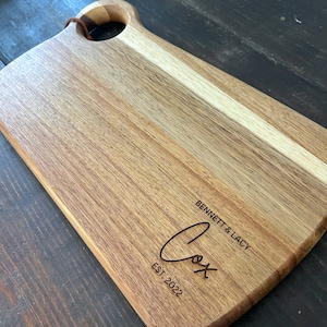 Engraved charcuterie board, personalized cutting board, cheese board, wedding gift, housewarming gift, anniversary gift, engagement gift