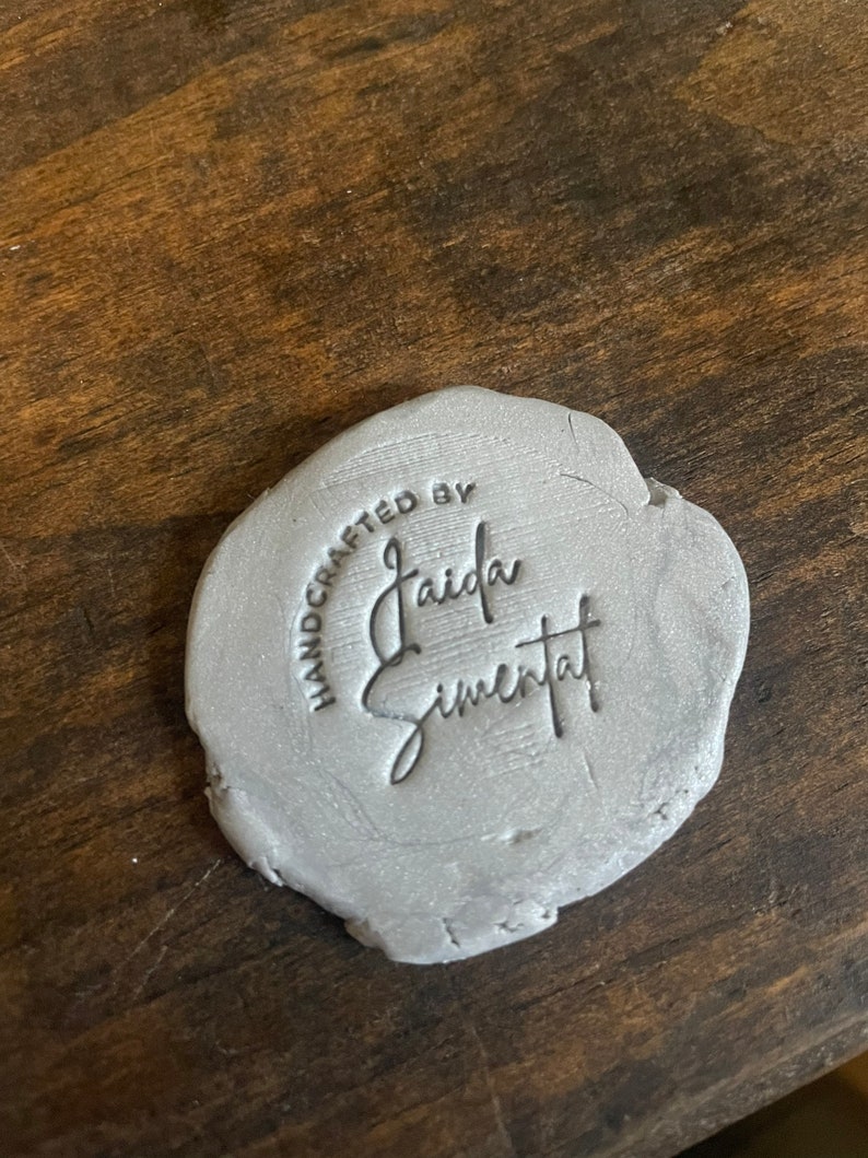 Pottery Stamp, Ceramics Stamp, Logo Stamp, Personalized Pottery Stamp