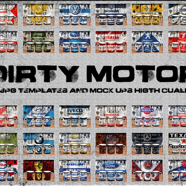 Dirty Motor 30 Templates 300dpi +mock ups