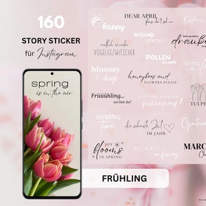 Stickers Instagram Printemps | Stickers Saisons numériques | Stickers Printemps numériques | Stickers Histoires de Pâques | Stickers Histoires de Printemps