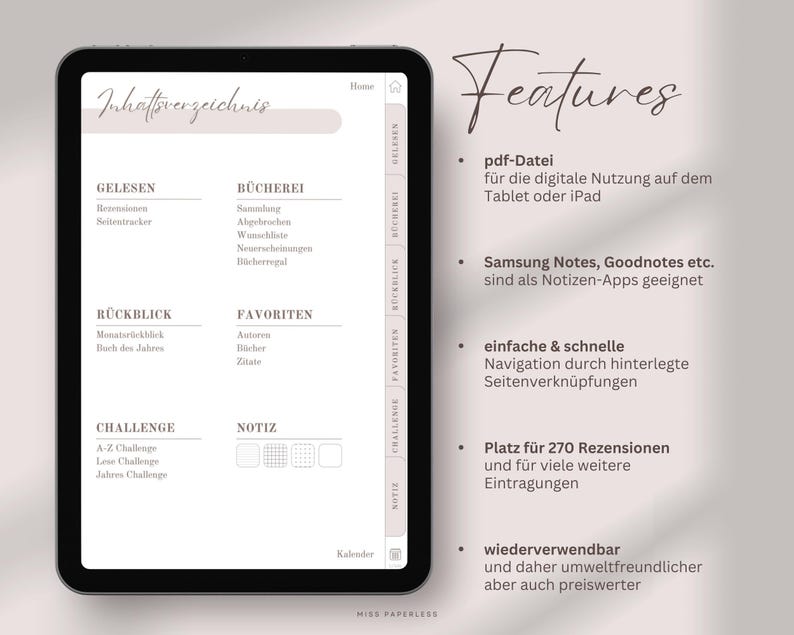 gelesene Bücher, Bücherei