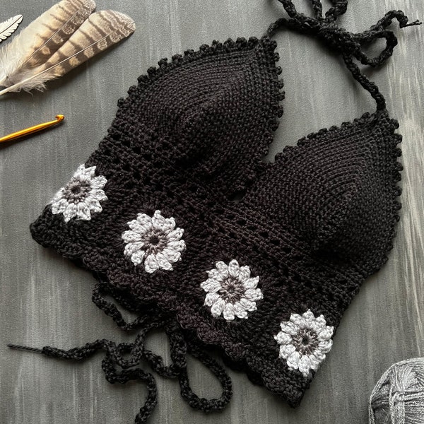 Crochet Daisy Top Etsy