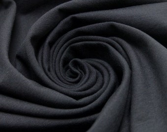 Jersey fabric stretch jersey plain colors black