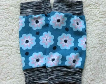 Calentadores de piernas, calentadores de piernas, flores, flores, gasolina ligera