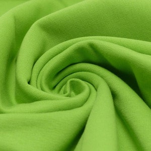 Stretch sweat sweat fabric plain green