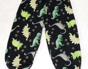 Pantalon cool pantalon à pompe dinosaures taille noire. 62 - 158 FAIT MAIN