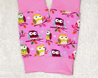 Calentadores de piernas calentadores de piernas búhos rosas