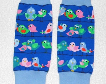 Calentadores de piernas, calentadores de piernas, azul pájaro - azul claro