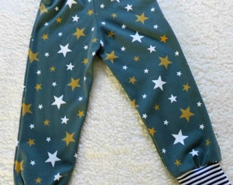 Pantalon bloomer unique étoiles taille forêt vert foncé. 62 - 158