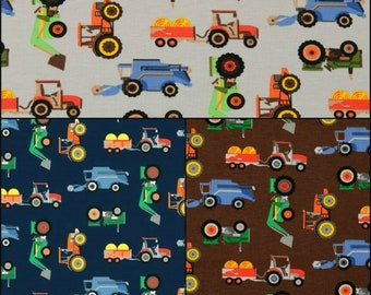 Jersey fabrics stretch jersey construction site vehicles cars color choice