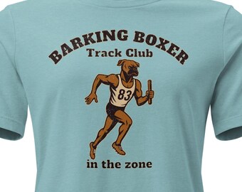 Women’s Relay "In the Zone" T‑Shirt • Track & Field Sprinter Tee for Women • Speed Athlete Shirt • Barking Boxer Athletic Apparel