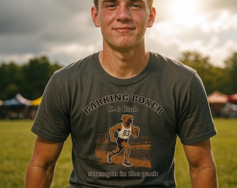 Cross Country "Strength in the Pack" T‑Shirt • Distance Runner Tee • Endurance Athlete Shirt • Barking Boxer Athletic Apparel