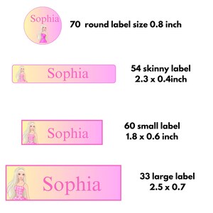 étiquettes autocollantes. Autocollants imperméables, étiquette personnalisée, étiquettes pour écoliers, autocollants personnalisés pour la maternelle.