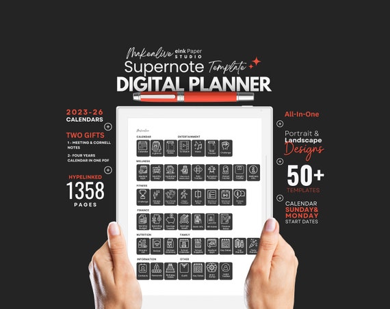 MDG Meeting Planner (for Remarkable, Supernote, Boox, and more!)