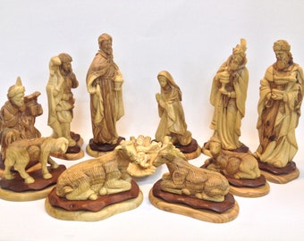 Olive Wood Nativity Set Master Piece