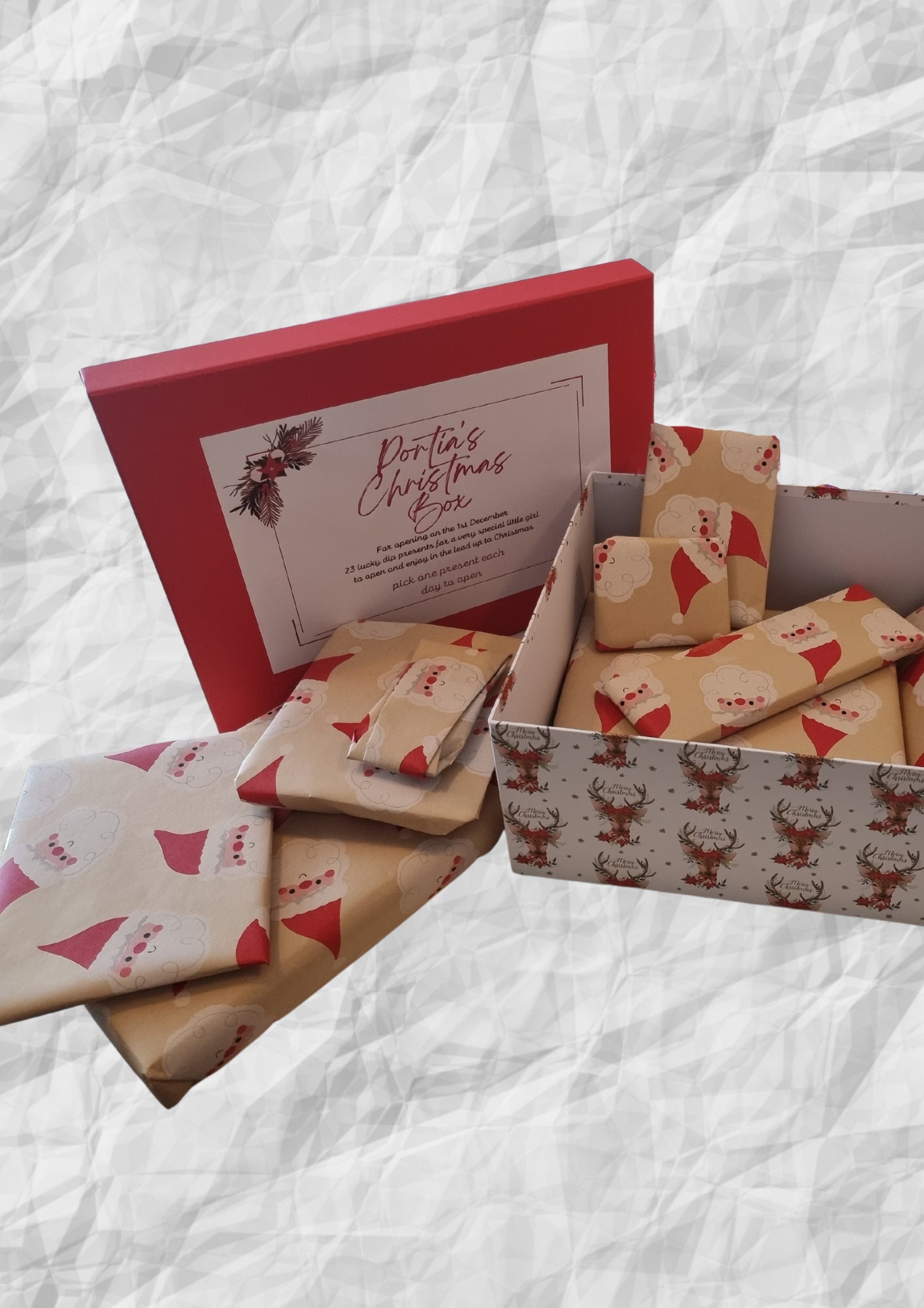 Customised Christmas Box Printable - Create Your Child's Very Own ...