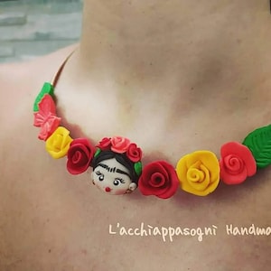Frida inspired choker necklace