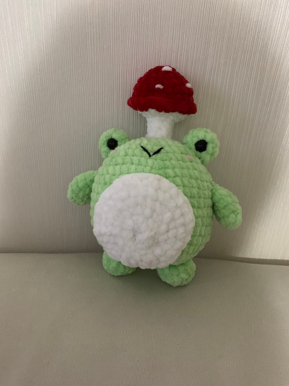 Cute Chunky Frog With Mushroom Hat - Etsy